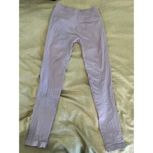 NUX Workout Leggings Activewear Athleisure Lavender Purple‎ Textured